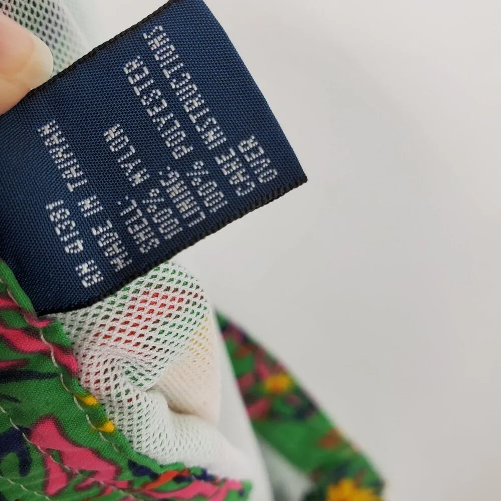 Polo by Ralph Lauren Green Aloha Safari Print‎ Swim Trunk Board Shorts Size XL